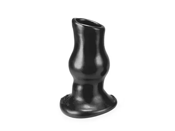 Hohler Plug mit Wölbung – schwarz