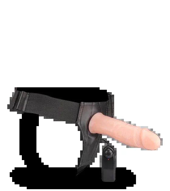 Hohler XXL-Umschnalldildo mit Vibration