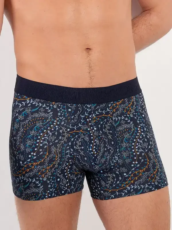 HOM Fontainebleau Boxer Brief, navy print