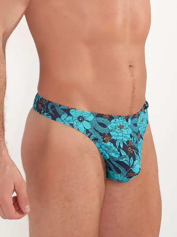 HOM Funky Styles G-String, blue print