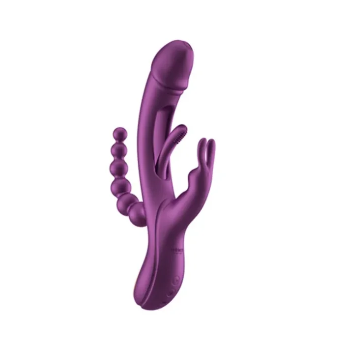 HoneyPlayBox – Trilux Kinky Finger Rabbit Vibrator – Lila