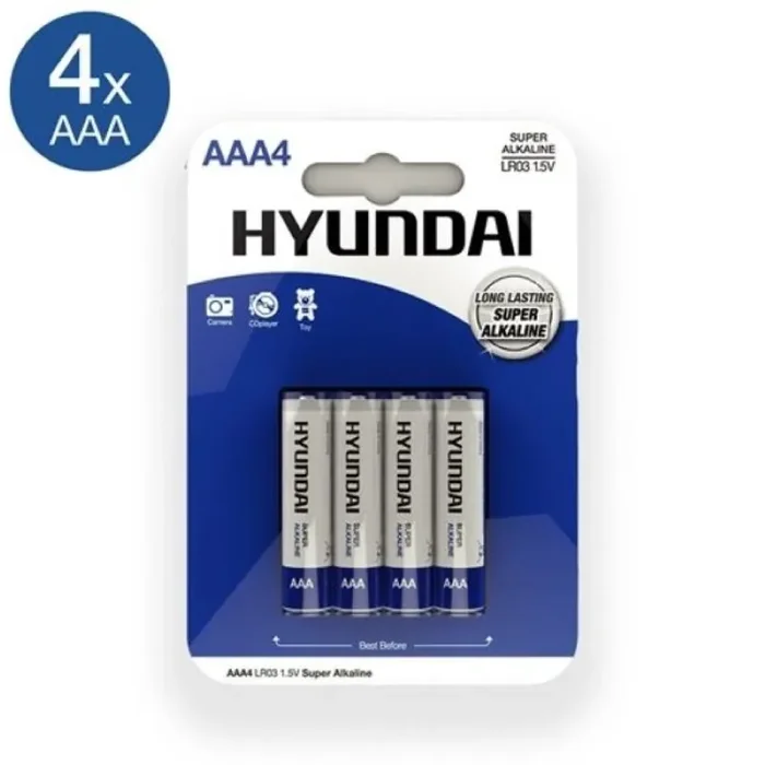 Hyundai AAA Batterien – 4 Stück