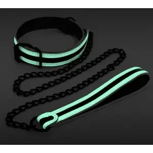 Im Dunkeln leuchtendes Halsband 75 cm