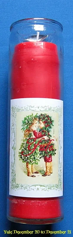 Jahreskreis Kerze im Glas Julfest