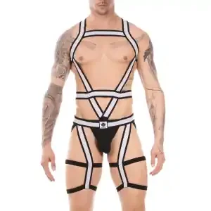 Javed Black-White Duo Harness Set