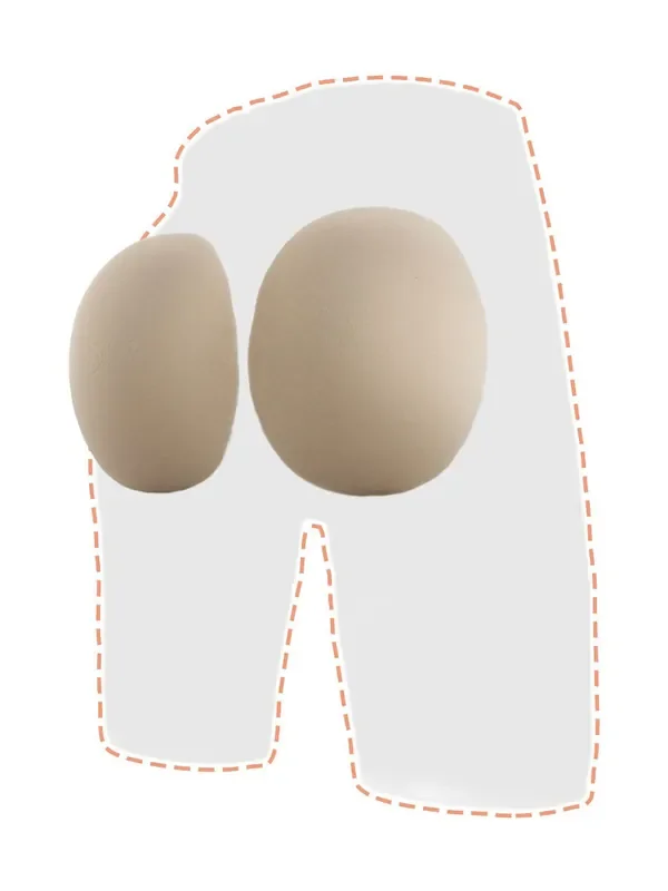 Joe Snyder PSU BP Back Push-Up Pads, nude