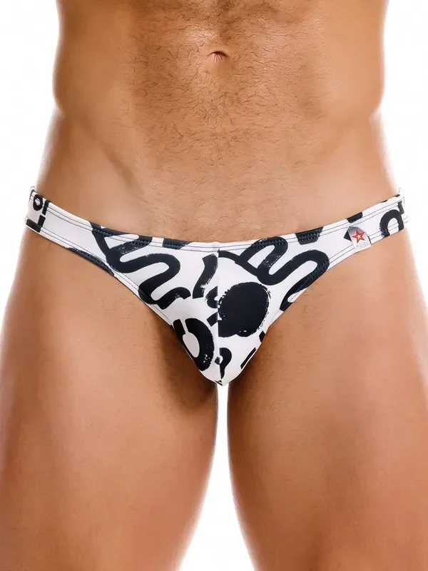 JOR Love Bade-Bikinibrief, schwarz/weiß