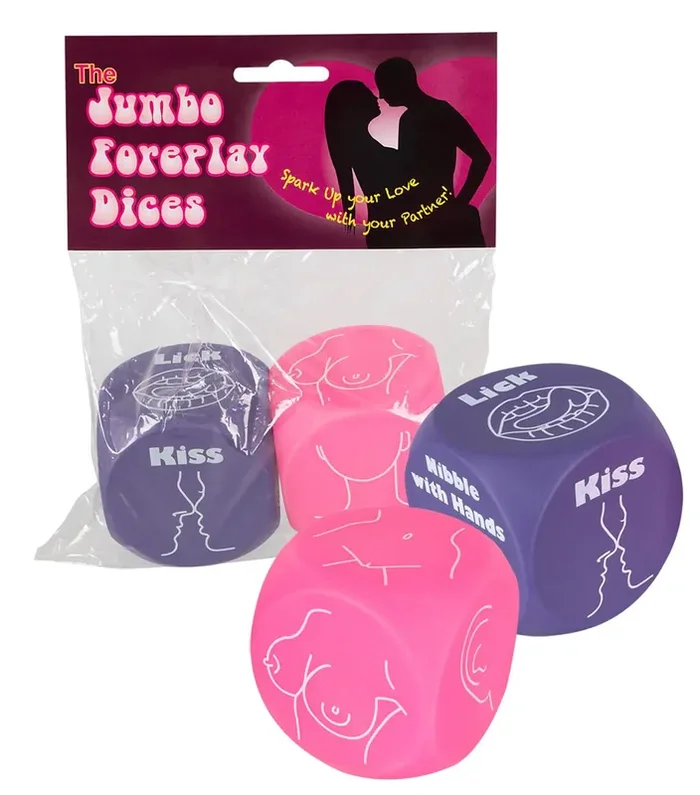 Jumbo Foreplay Dice – Lila/Pink