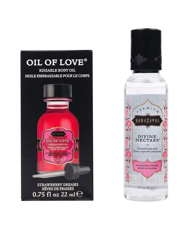 Kama Sutra – Oral Sex Cocktail Kit – Strawberry Dick-quiri