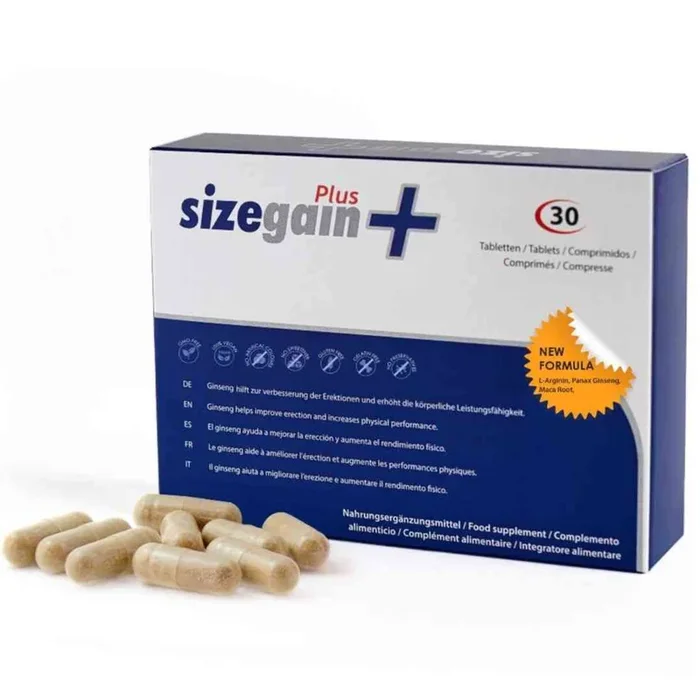 Kapseln „SizeGain Plus“ für Penis Vergrößerung