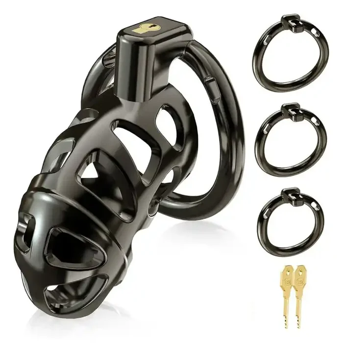 Keuschheitsgürtel Very Lock 10.5 x 3.5 cm Schwarz