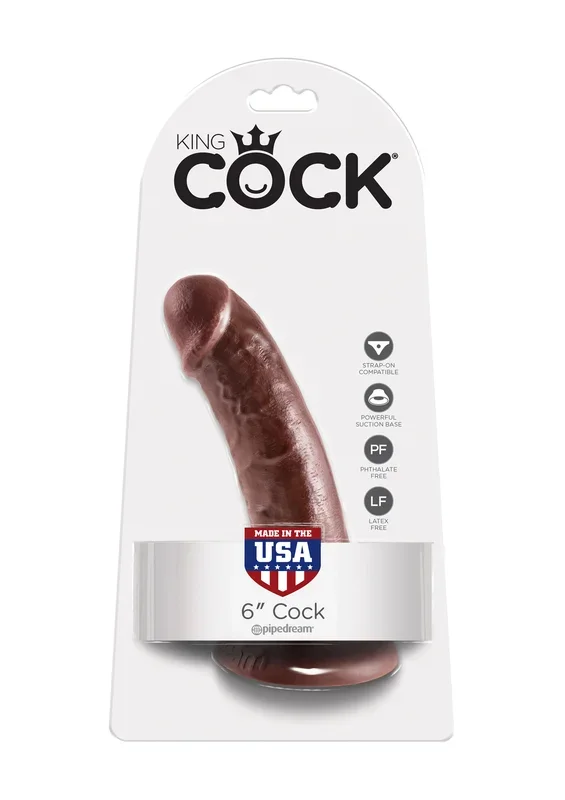King Cock 6″ Cock braun