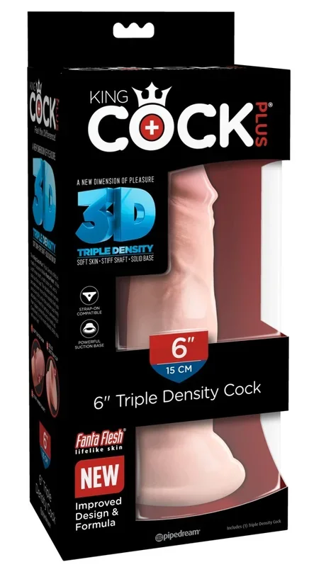 King Cock 6″ Triple Density Cock Flesh