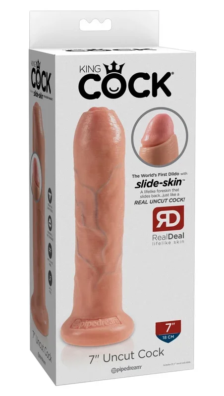 King Cock 7″ Uncut Flesh