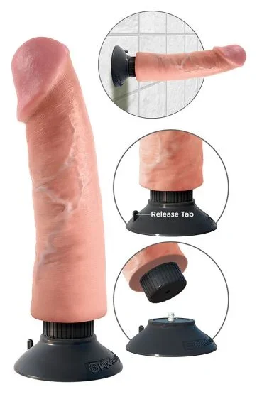 King Cock 9″ Vibrating Cock (20,4 cm, Ø 5,4 cm)