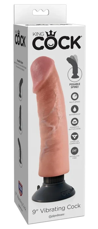 King Cock 9 Zoll Vibrating Cock
