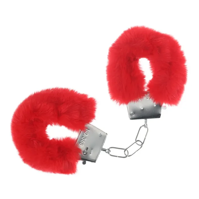 Klassische Fluffy Handschellen – Rot