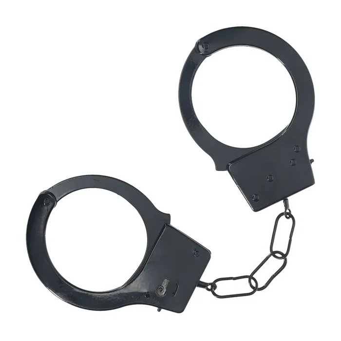 Klassische Metall-Handschellen – Schwarz