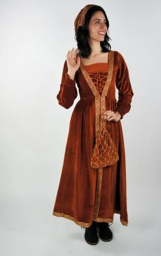 Kleid ‚Königin Katharina‘ (Farbe: Grün, Grösse: XL)