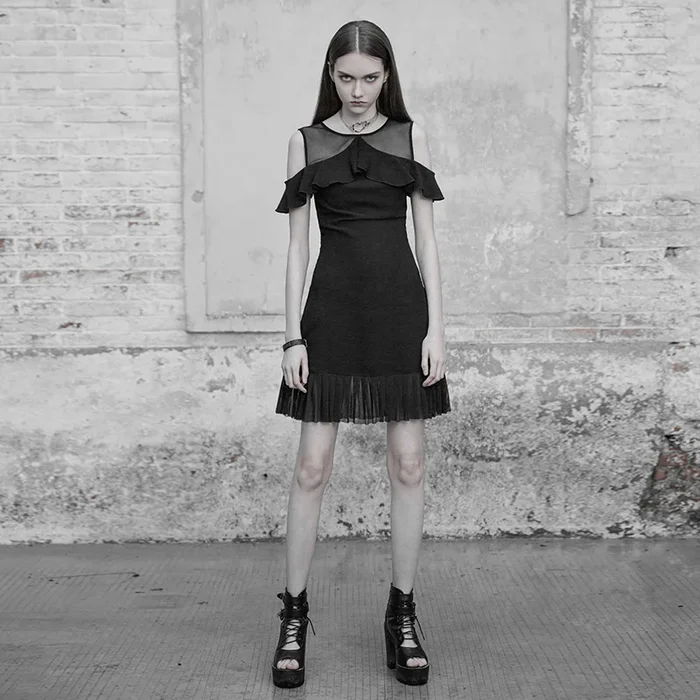 Kleid mit weichen Rüschen
