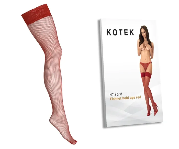 KOTEK Halterlose Strümpfe Fishnet H018