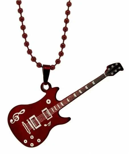 Kugelkette mit Gitarrenanhänger