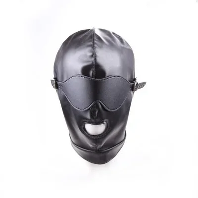 Kunstledermaske mit Mundöffnung