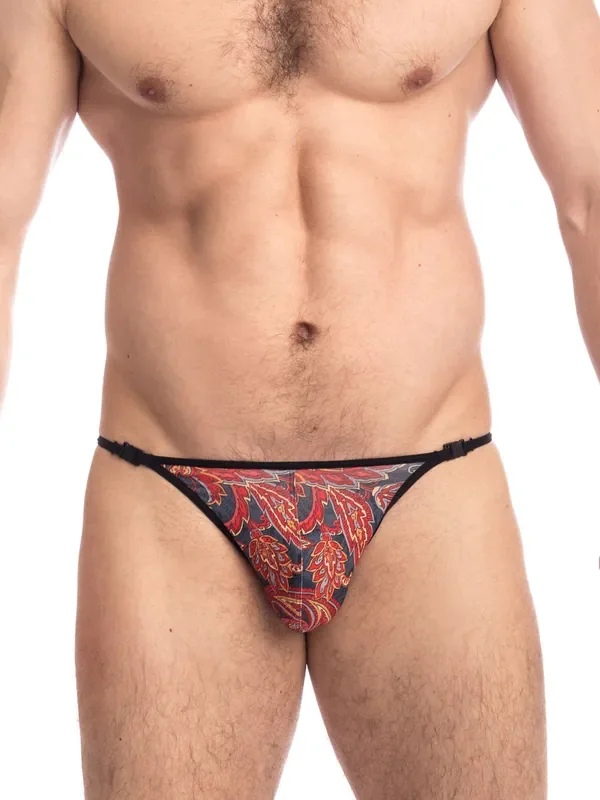 L‘Homme Jamawar Stripstring, bunt
