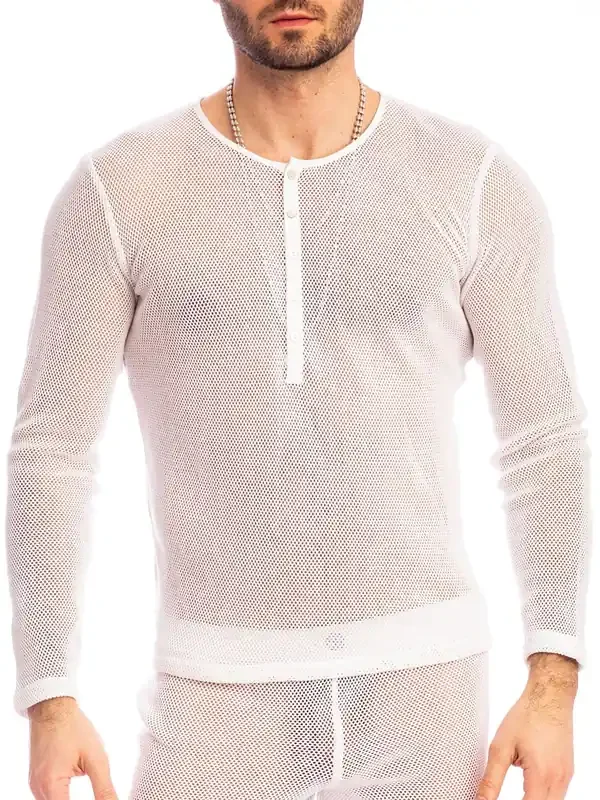 L‘Homme Madrague Longsleeve, weiß