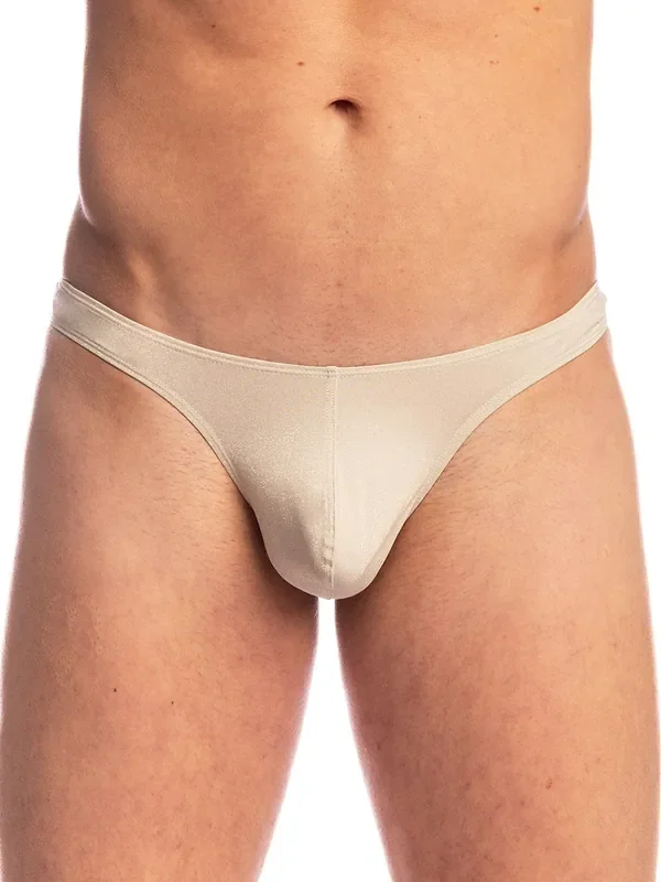 L‘Homme Stellar Dust Bikini String, créme irisé