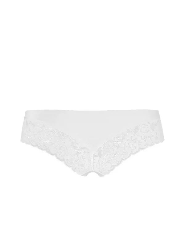 L.TEN CATE Secrets Lace Brazilian Slip, off white
