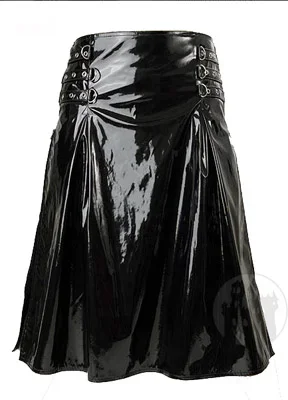 Lack Herren-Kilt – seitlich geschlitzt