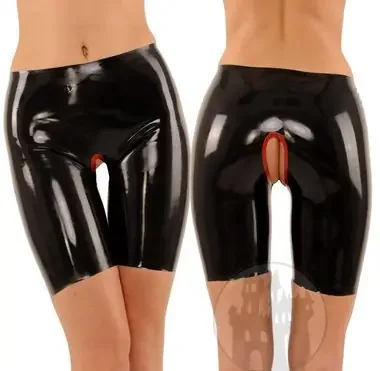 Latex Bermuda – Schritt offen