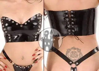 Latex Bustier – geschnürt