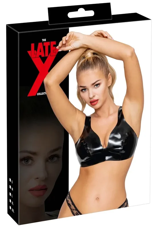Latex Bustier (Farbe Schwarz, Grösse M)