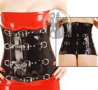 Latex Corsage – Schnallen & D-Ringe