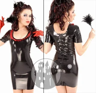 Latex Dienstmädchen Kleid