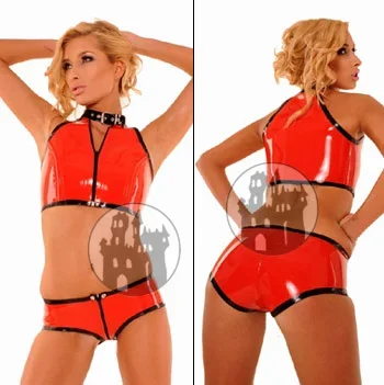 Latex Hotpants – zweifarbig