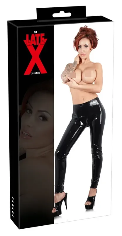 Latex Leggings (Farbe Schwarz, Grösse XL)