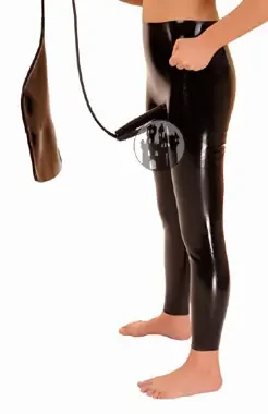 Latex Leggins mit Kondom und Urinbeutel