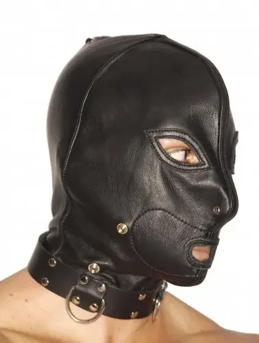 Latex Maske mit Mund Zip
