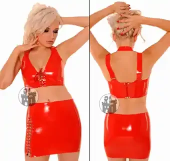 Latex Schnürtop