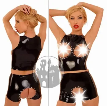 Latex Shorts – schrittoffen