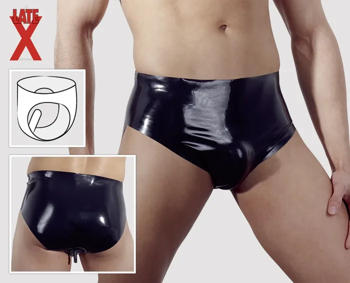 Latex Slip mit Plug