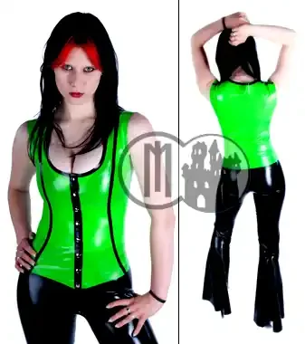 Latex Top mit Druckknöpfen – MACINGER