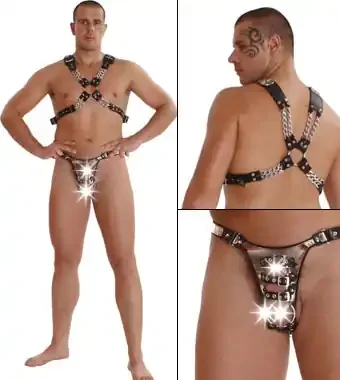 Leder Brustharness