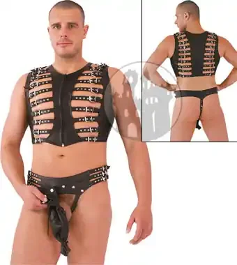 Leder Brustharness