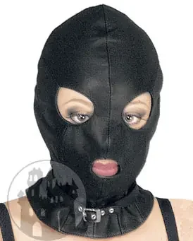 Leder Damen Maske mit Augen- und Mundöffnung