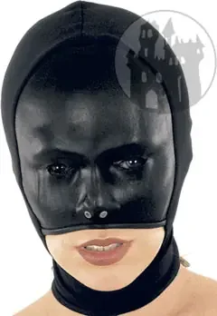 Leder Damen Maske mit Kinnöffnung
