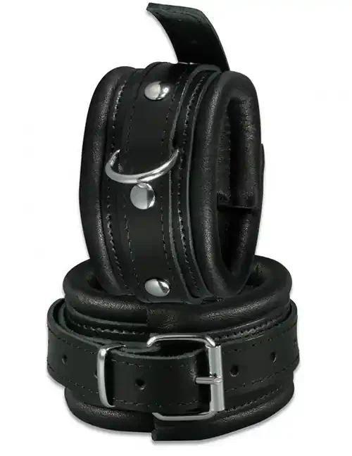 Leder-Fußfessel schwarz